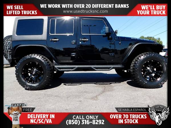 225/mo - 2011 Jeep Wrangler Unlimited Rubicon 4x4SUV FOR ONLY for sale in KERNERSVILLE, SC – photo 3