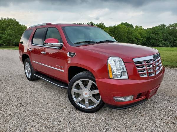 2014 CADILLAC ESCALADE LUXURY AWD CRYSTAL RED TAN LTHR 85K NEW TIRES for sale in Kansas City, NE