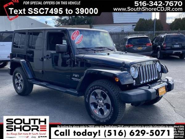 2017 Jeep Wrangler Unlimited Sahara SUV - - by dealer for sale in Inwood, NY