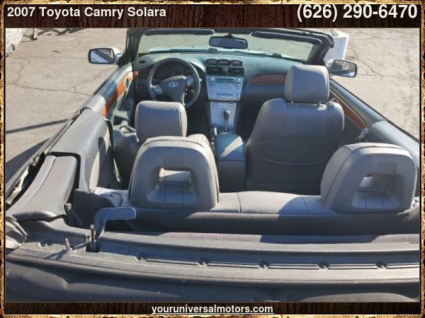2007 Toyota Camry Solara SLE V6 2dr Convertible - cars & trucks - by... for sale in Glendora, CA – photo 14
