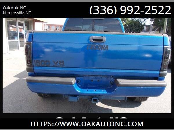 1998 Dodge Ram 1500,custom wheels! V8!, Blue for sale in KERNERSVILLE, NC – photo 5