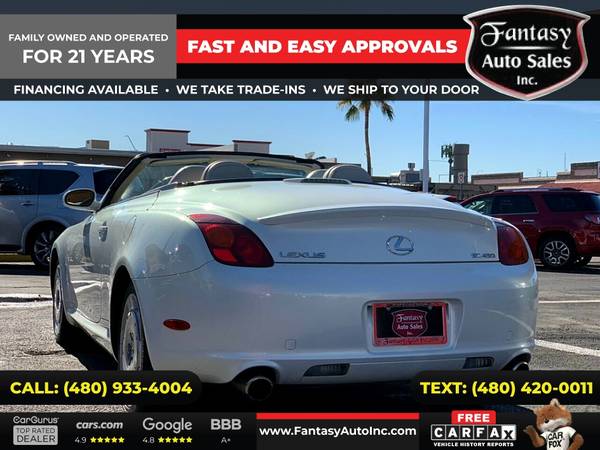2003 Lexus SC 430 2dr 2 dr 2-dr Convertible FOR ONLY 252/mo! - cars for sale in Phoenix, AZ – photo 8