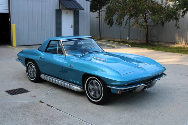 1966 Corvette Convertible- 427ci/390hp, 4 speed, Nassau Blue for sale in Covington , LA – photo 2