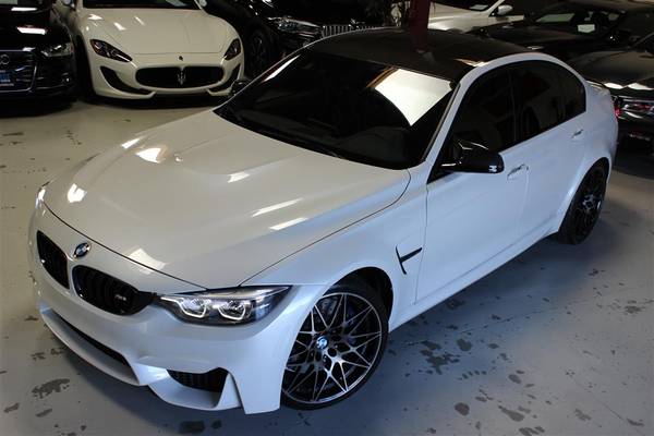2018 BMW M3 COMPETITION PK WHITE.NAV/iPOD/USB/444HP/WARRANTY/17K MLS for sale in SF bay area, CA – photo 3