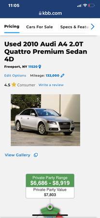 2010 Audi A4 2 0T Quattro Premium Sedan 4D AWD Runs Perfect! for sale in Oceanside, NY – photo 10