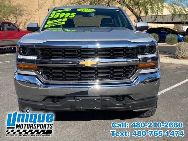 2018 CHEVROLET SILVERADO 1500LT TRUCK ~ LEVELED ~ LOW MILES ~ HOLIDA... for sale in Tempe, CO – photo 2