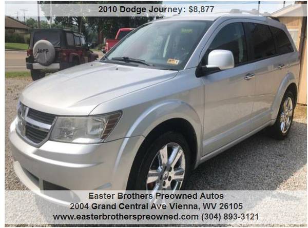 2010 DODGE JOURNEY RT AWD, HEATER LEATHER, NAV,3RD ROW, NICE AND CLEAN for sale in Vienna, WV