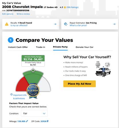 2008 Chevy Impala for sale in Cocoa, FL – photo 13