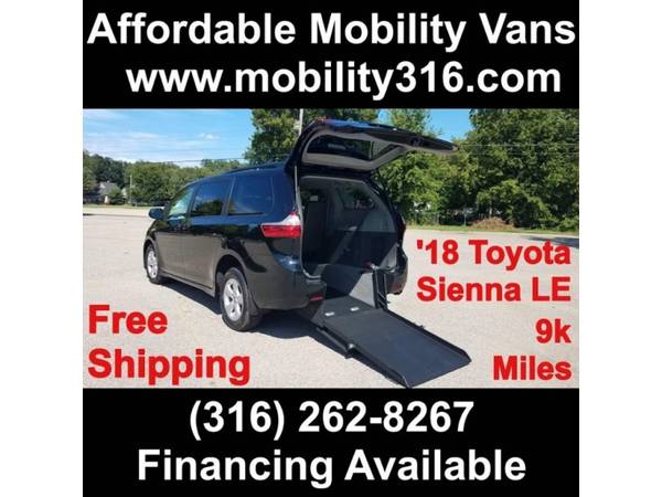 2018 Toyota Sienna LE 9k Wheelchair Mobility Handicap ADA Compliant... for sale in Wichita, KS
