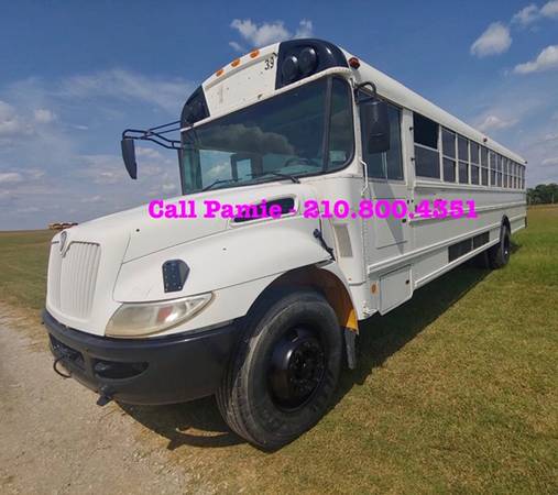 2009 International School Bus - DIESEL - AC DT466 for sale in San Antonio, OK – photo 3