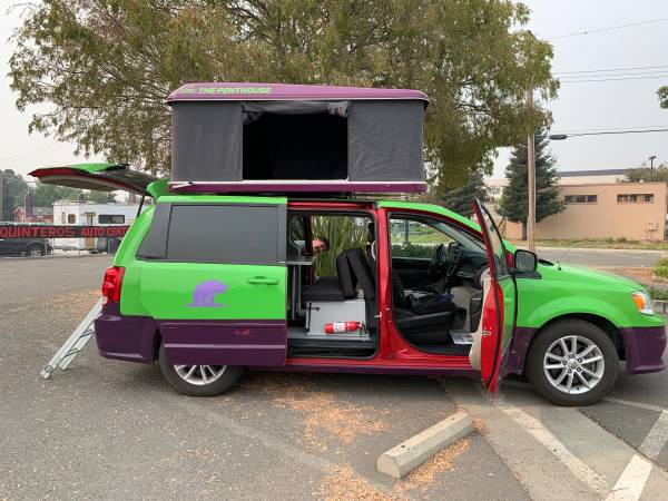 2013 Dodge Caravan SXT Camper Van Mini Mobile Home RV W/Roof Tent -... for sale in Walnut Creek, CA – photo 19