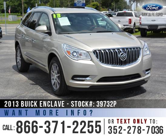 2013 BUICK ENCLAVE SUV *** Onstar, Leather, Remote Start, Homelink *** for sale in Alachua, FL