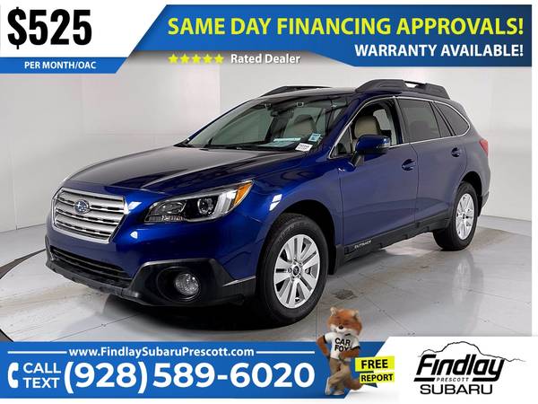 525/mo - 2017 Subaru Outback Premium - - by dealer for sale in Prescott, AZ