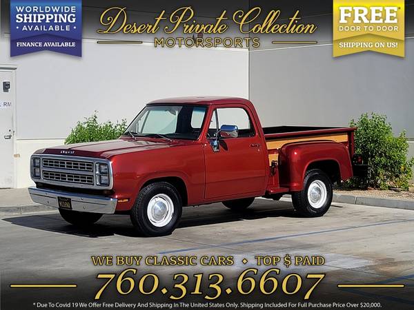 1979 Dodge D100 for sale by Desert Private Collection - cars & for sale in Palm Desert , CA
