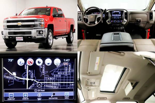 *HEATED LEATHER & GPS* 2018 Red Chevy *SILVERADO 2500 CREW 4WD* for sale in Clinton, MO – photo 17