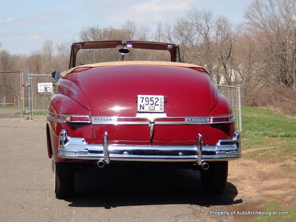 1947 Mercury Eight Convertible, 3 owner car - - by for sale in Middletown, CT – photo 4