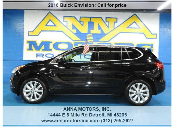2016 BUICK ENVISION AWD,WE FINANCE YOU W/$799*DN TODAY-STOP BY-CALL US for sale in Detroit, MI
