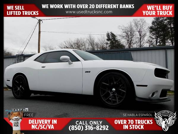 441/mo - 2016 Dodge Challenger 392 HEMI Scat Pack Shaker 2dr Coupe for sale in KERNERSVILLE, SC – photo 2