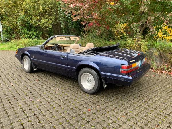 1987 Ford Mustang Eddie Bauer Convertible with low miles for sale in Tacoma, WA – photo 3