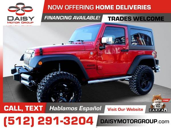 2015 Jeep Wrangler 2dr 2 dr 2-dr Sport for only 465/mo! - cars & for sale in Round Rock, TX
