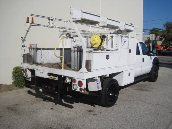 Ford F-550 F550 Crew Cab Contractors Utility Flatbed Service Truck -... for sale in Long Beach, AZ – photo 9