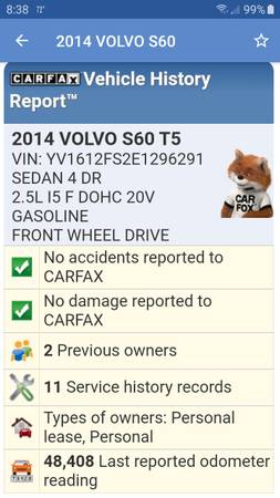 2014 Volvo S60 T5 ; Silver/Beige ; 48 K.Mi. for sale in Tucker, GA – photo 19