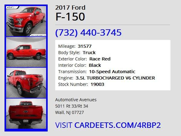 2017 Ford F-150, Race Red for sale in Wall, NJ – photo 22
