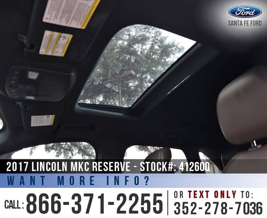 2017 LINCOLN MKC RESERVE Sunroof, Leather Seats, SYNC 3 for sale in Alachua, FL – photo 17