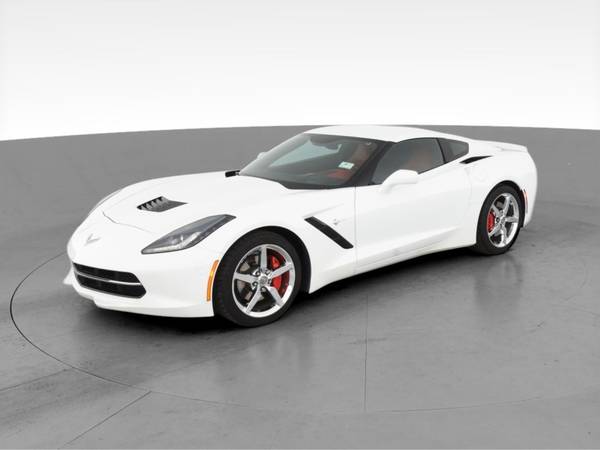 2014 Chevy Chevrolet Corvette Stingray Coupe 2D coupe White -... for sale in Placerville, CA – photo 3