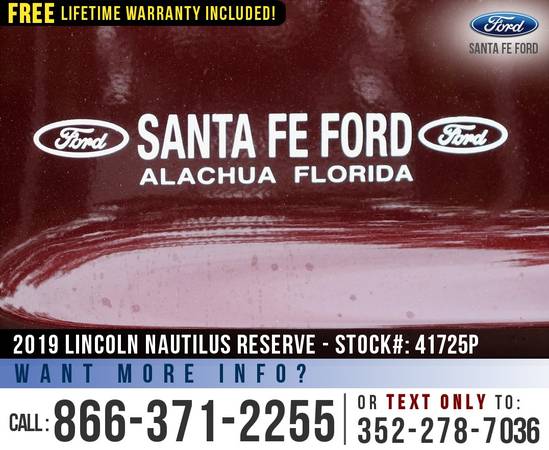 2019 Lincoln Nautilus Reserve Bluetooth - Camera - Sunroof for sale in Alachua, FL – photo 11