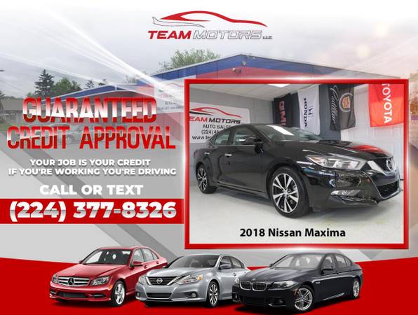 2018 Nissan Maxima for $453/mo $500 Down is all you need for sale in Racine, WI
