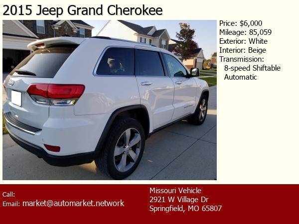 2015 Jeep Grand Cherokee White for sale in Dallas, KS – photo 13