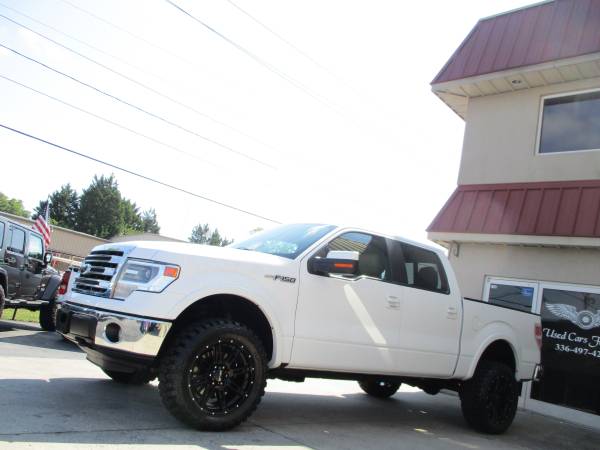 LIFTED 5.0L 2014 FORD F-150 LARIAT 4X4 *LOADED* NEW 33X12.50 MTs CLEAN for sale in KERNERSVILLE, NC – photo 7
