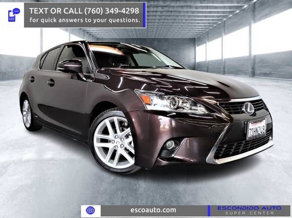 2016 Lexus CT 200h Electric 5dr Hybrid Hatchback for sale in Escondido, CA