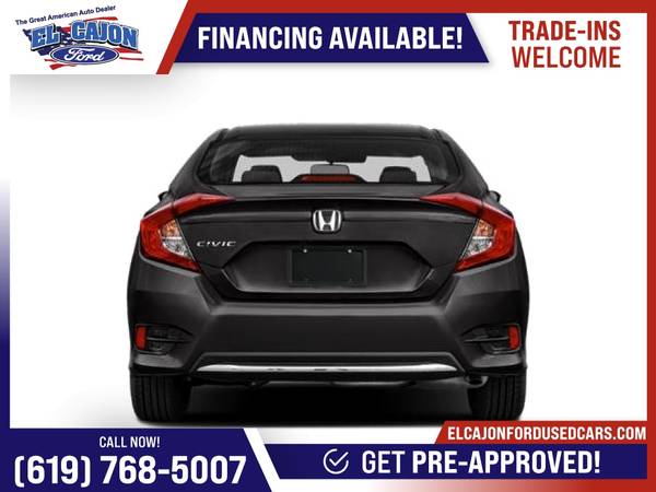 2019 Honda Civic Sedan LX FOR ONLY 388/mo! - - by for sale in Santee, CA – photo 5