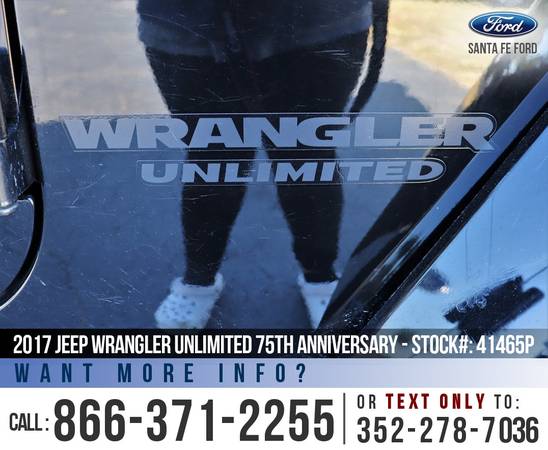 17 Jeep Wrangler Unlimited 75th Anniversary Alpine Premium Audio for sale in Alachua, FL – photo 9