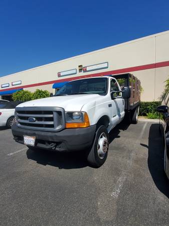 2001 for f450 diesel 16ft bed powerstroke 7 3L (FLATBED TRUCK) for sale in Placentia, CA