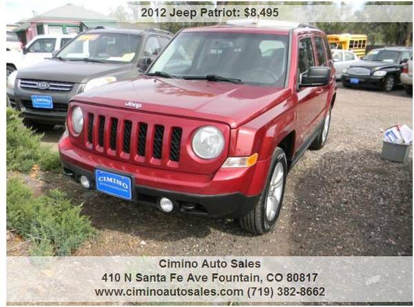 2012 Jeep Patriot Sport 4x4 4dr SUV 101826 Miles - cars & trucks -... for sale in Fountain, CO