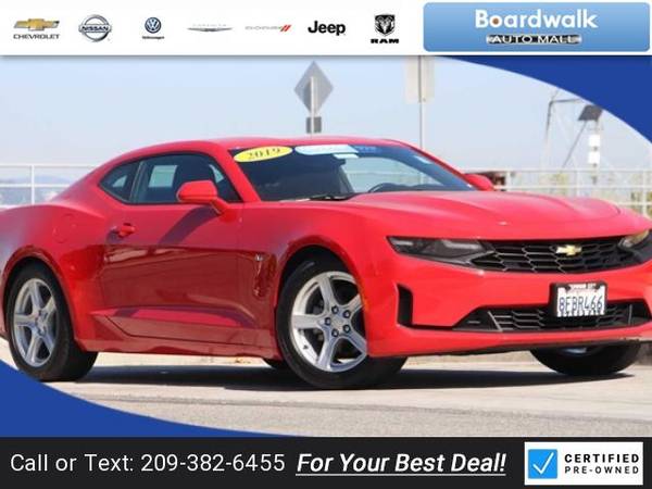 2019 Chevy Chevrolet Camaro 1LT coupe Red Hot for sale in Redwood City, CA