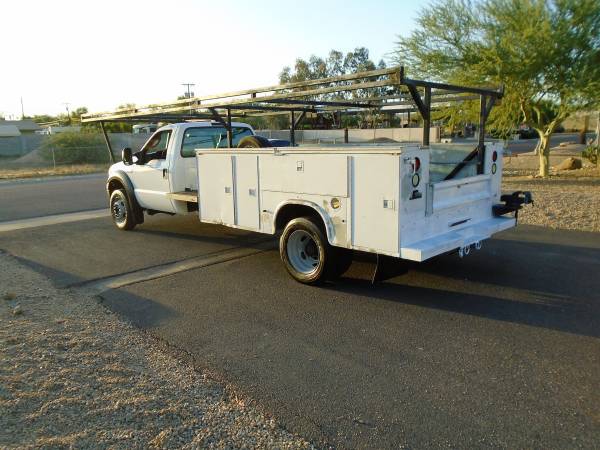 2007 FORD F450 XL SERVICE BODY, UTILITY BED WORK TRUCK W/LADDER RACK for sale in Phoenix, CA – photo 3