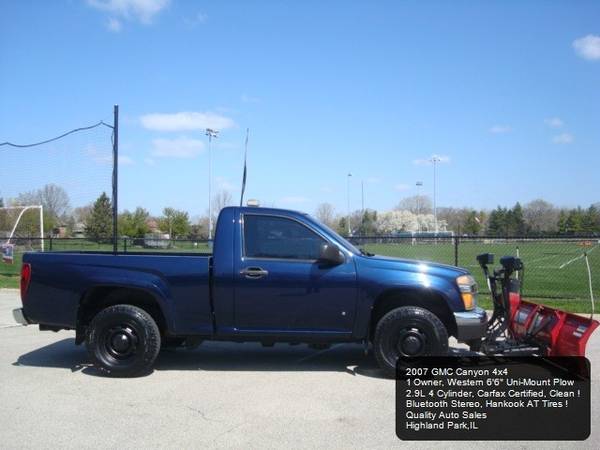 2007 GMC Canyon 4WD Chevy Colorado Western Plow 1 Owner 4x4 Carfax for sale in Highland Park, IL – photo 2