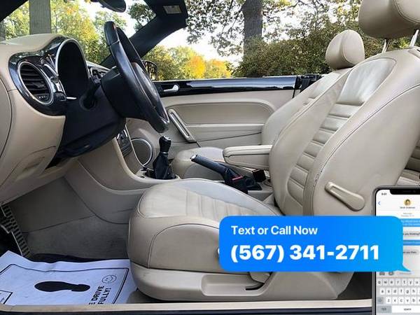 2013 Volkswagen Beetle 2d Convertible 2.0T 6spd/PZEV DC LOW PRICES... for sale in Northwood, OH – photo 13
