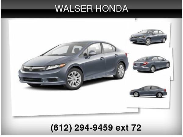 2012 Honda Civic EX ROOF REM START - cars & trucks - by dealer -... for sale in Burnsville, MN