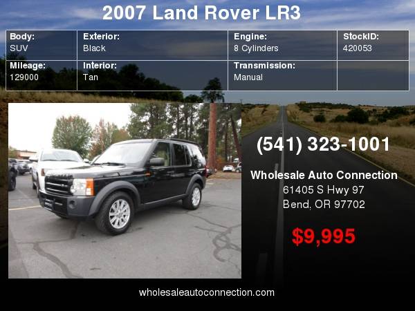 2007 Land Rover LR3 4WD 4dr V8 SE for sale in Bend, OR