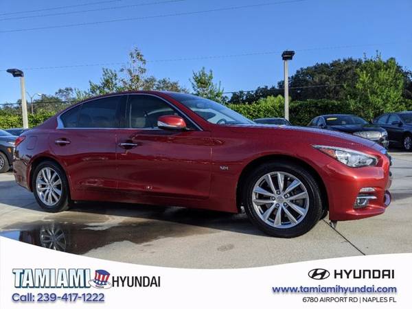 2016 INFINITI Q50 Venetian Ruby Call Today! - cars & trucks - by... for sale in Naples, FL