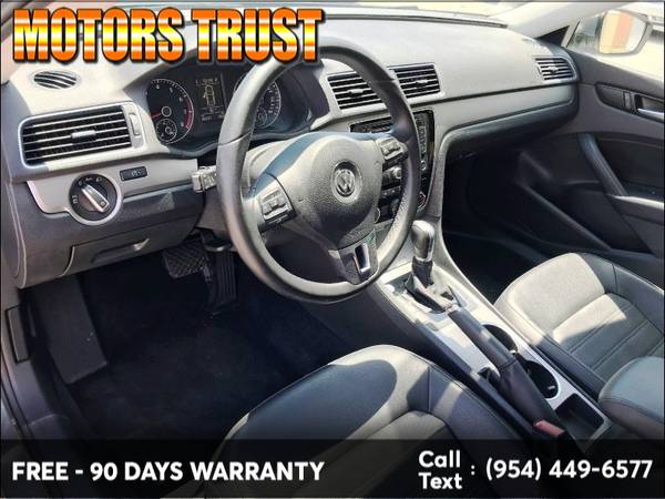 2015 Volkswagen Passat 4dr Sdn 1.8T Auto SE w/Sunroof & Nav PZEV 90... for sale in Miami, FL – photo 10
