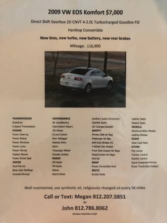 2009 Volkswagen EOS for sale in New Albany, KY – photo 4
