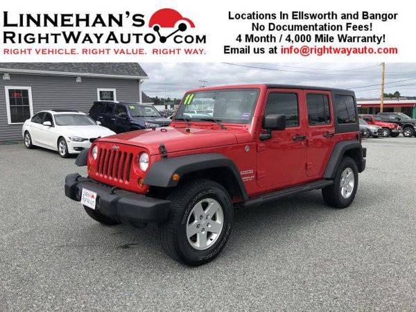 2011 Jeep Wrangler Unlimited Sport Autocheck Available on Every... for sale in Bangor, ME