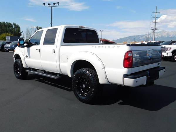 2014 *Ford* *SUPER DUTY F-350* *PLATINUM* White for sale in American Fork, UT – photo 8