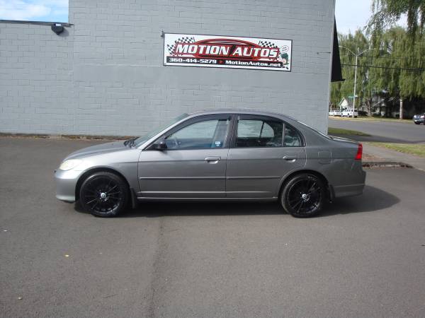 2005 HONDA CIVIC LX 4-DOOR 4-CYL AUTO PS AC 17"ALLOYS 144K MILE CLEAN for sale in LONGVIEW WA 98632, OR – photo 4